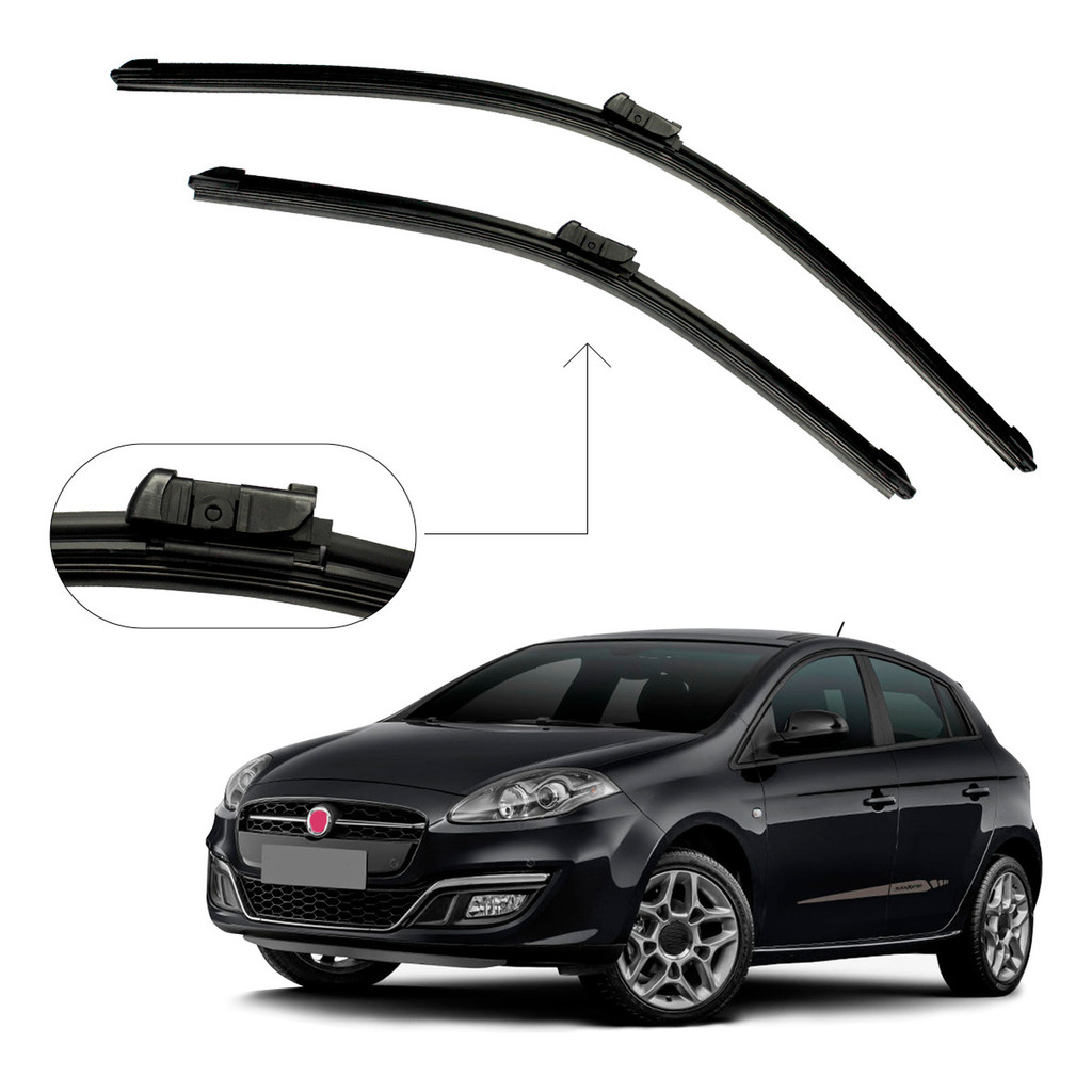 Kit Palheta Limpador Parabrisa Fiat Bravo 2011 2012 À 2018 Paleta Limpador Parabrisa Fiat Bravo em Oferta na Shopee