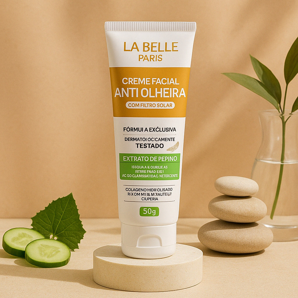 Creme Facial Anti Olheira Hidratante Anti Acne Skin Care c/ Filtro Solar La Belle 50g