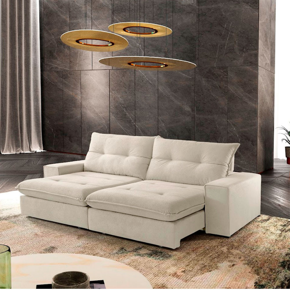 Sofá Athenas Linho 02 Módulos 100 cm B25cm Meu Sofá Online