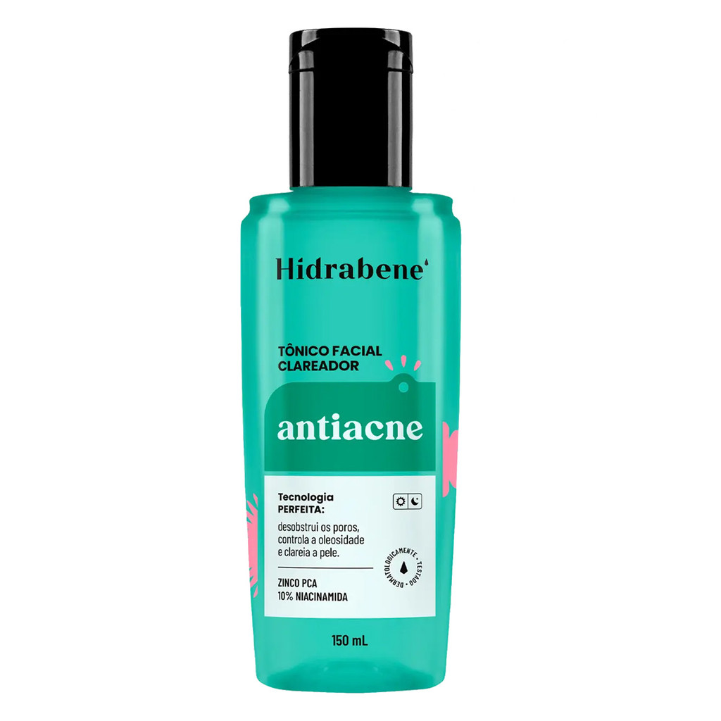 Tonico Facial Antiacne Hidrabene 150 ml em Oferta na Shopee
