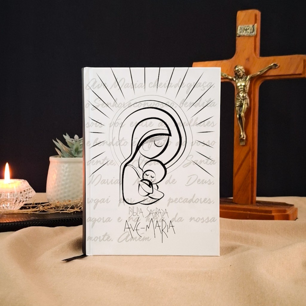 Bíblia Católica Capa Maria - Editora Ave Maria em Oferta na Shopee