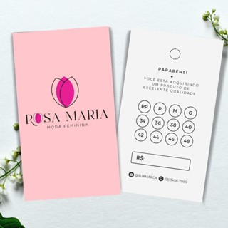 Tags Personalizadas Etiquetas para Roupas 120 Un | Papel 240g ou 260g Premium - OFERTA / PROMOÇÃO POR TEMPO LIMITADO em Oferta na Shopee