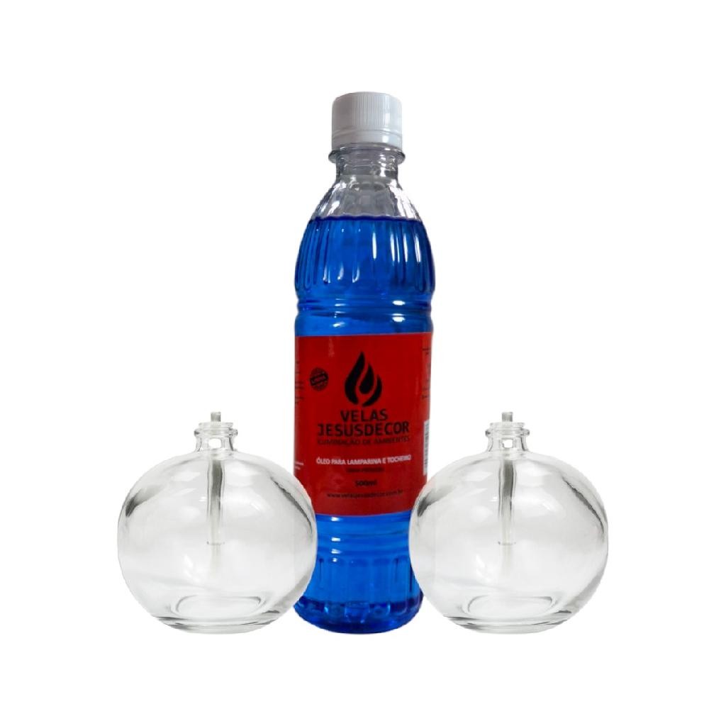 Conjunto Fluídos Com Lamparina 100ml Igreja Jesus Paroquia Restaurante Buffet Recepção Decoração