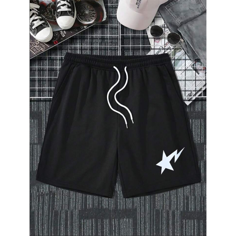Bermuda Moletom Masculino Casual Esportes Treino Confortavel
