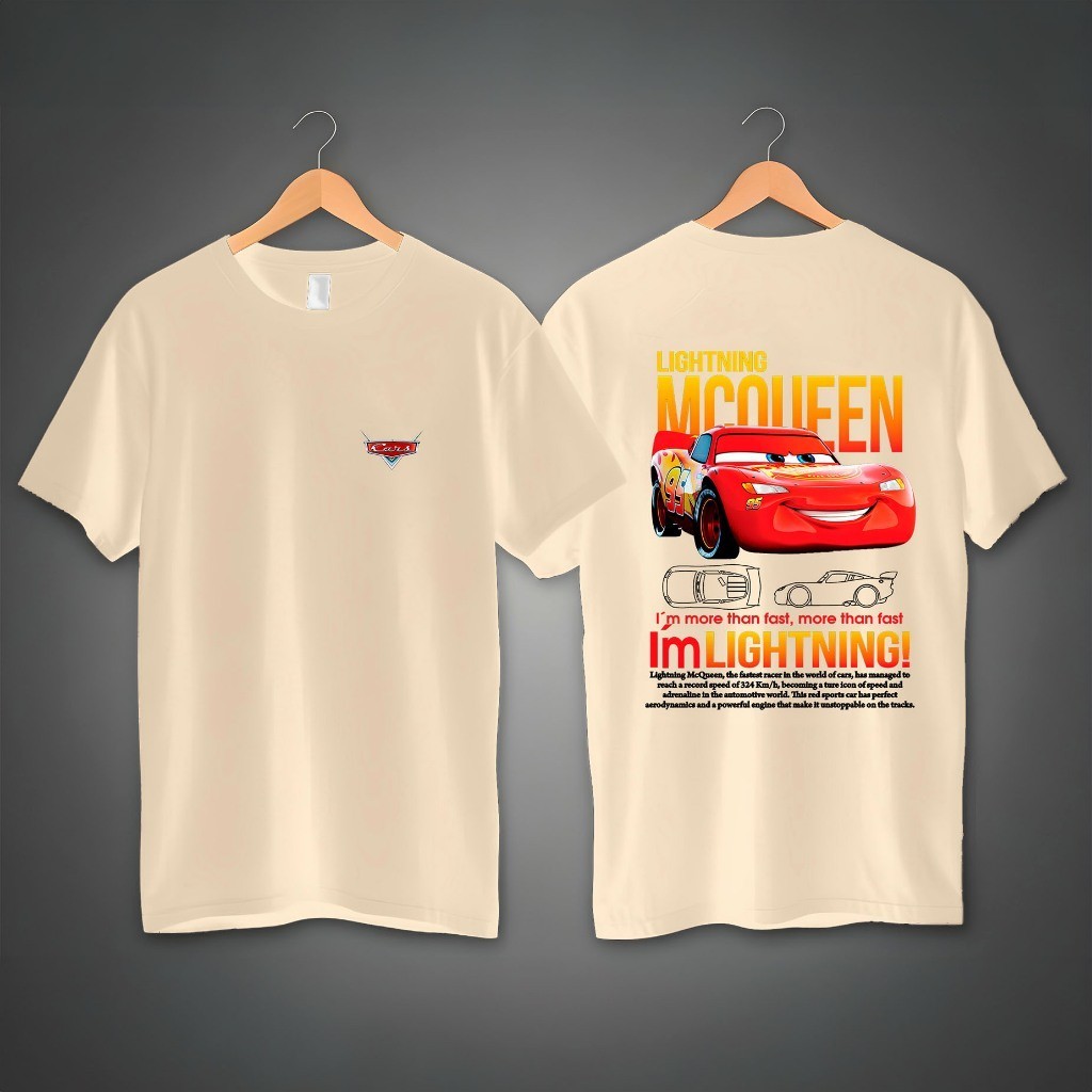 Camiseta Casal Relâmpago Mcqueen e Sally Camisa 100% Algodao Estampa Grande Blusa Masculina Feminino