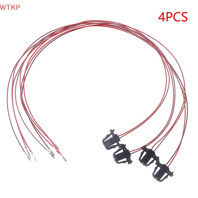 4 Pçs Frente Traseira Porta Do Carro Luz Cabo Fios Conector Chicote Plug Para Golf 5 6 7 MK5 MK6 MK7 T-ROC