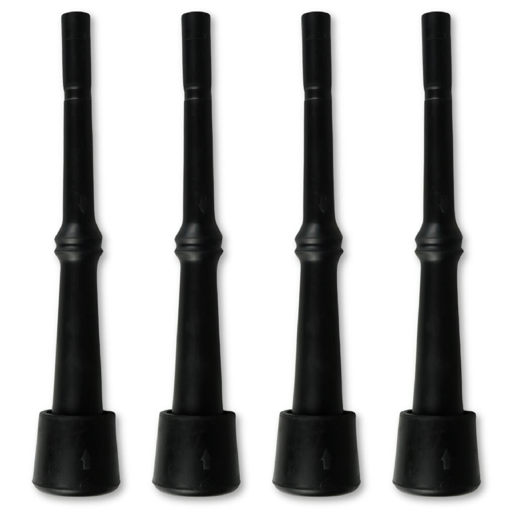 Teteira de Ordenha Bósio ST12 4un Delaval Anel Oval Bico 9mm Politec Conjunto para Ordenha ST 12