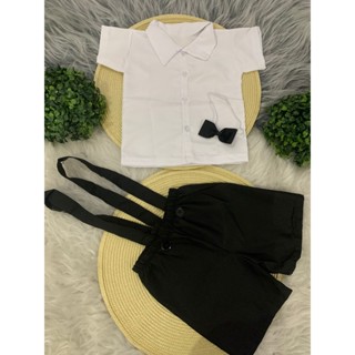 Conjunto Suspensório Infantil Preto Camisa Branca - Batizado, Casamento e Festas em Oferta na Shopee