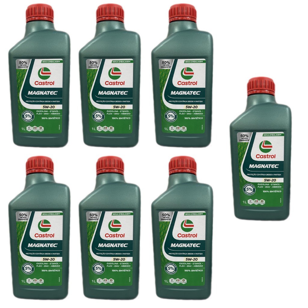 Kit Óleo Ranger 2015 a 2019 Castrol Magnatec 5w20 E Stop Start Sintético