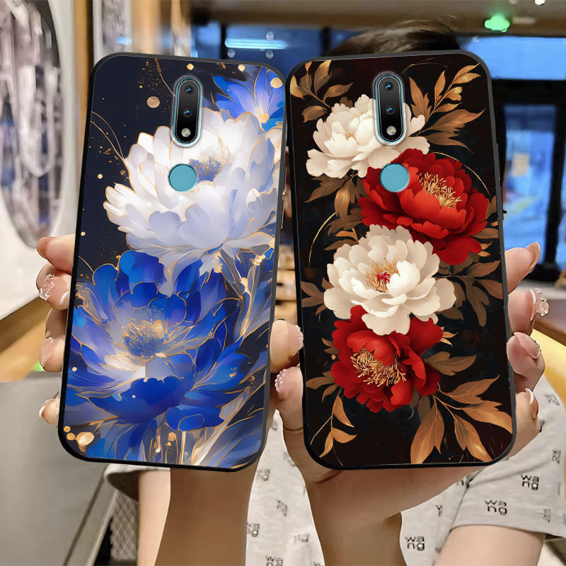 Flores Para Nokia 2.4 3.4 5.3 5.4 6.2 7.2 6.3 1.4 Capa Fofa Gatos De Silicone Macio À Prova De Choque 8.3 5G Proteção Pá em Oferta na Shopee