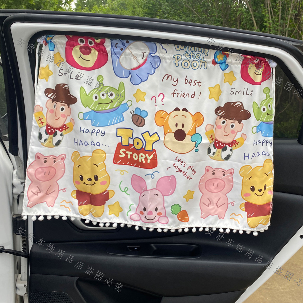 72 * 50 Cm Tamanho Grande Carro Pára-Sol Janela Do Cortina Blackout Bonito Estilo Dos Desenhos Animados Toy Story Ventos