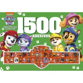 Patrulha Canina Prancheta para Colorir com 1500 Adesivos em Oferta na Shopee
