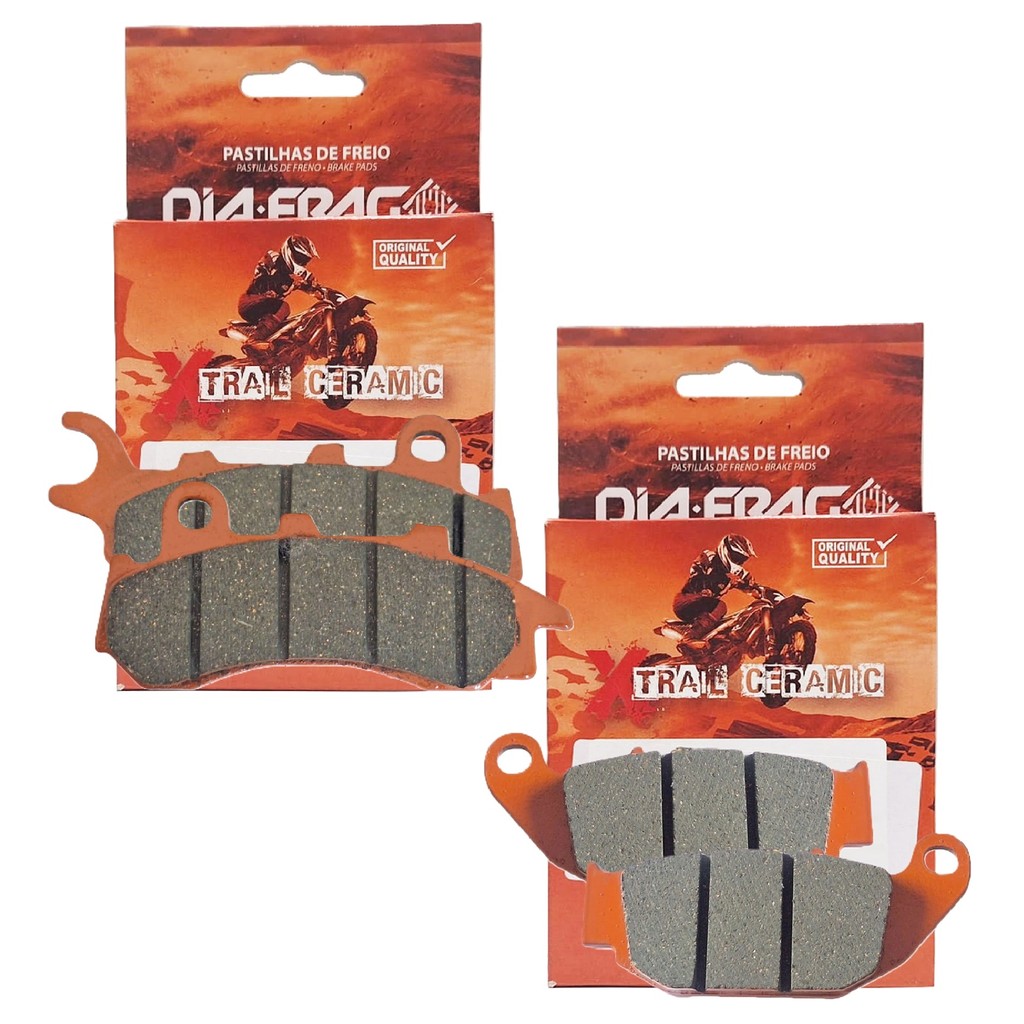 Kit Pastilhas de Freio Nxr 160 Bros Combi Brake 2018-2026 Diafrag (Cerâmica) em Oferta na Shopee
