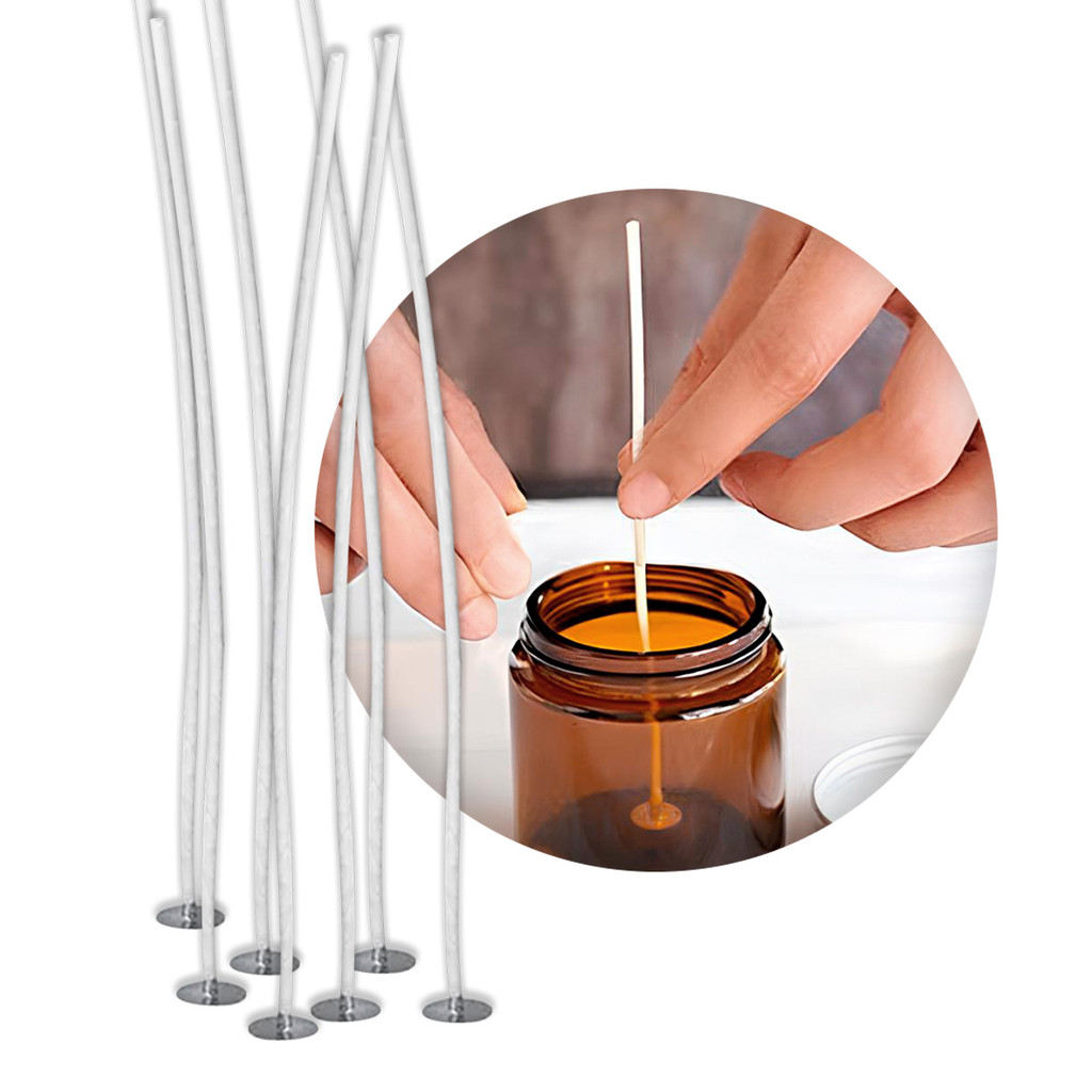 10 a 100 Pavios de Vela para velas Artesanais 18 cm Montado com Ilhós Queima Uniforme e Estável em Oferta na Shopee