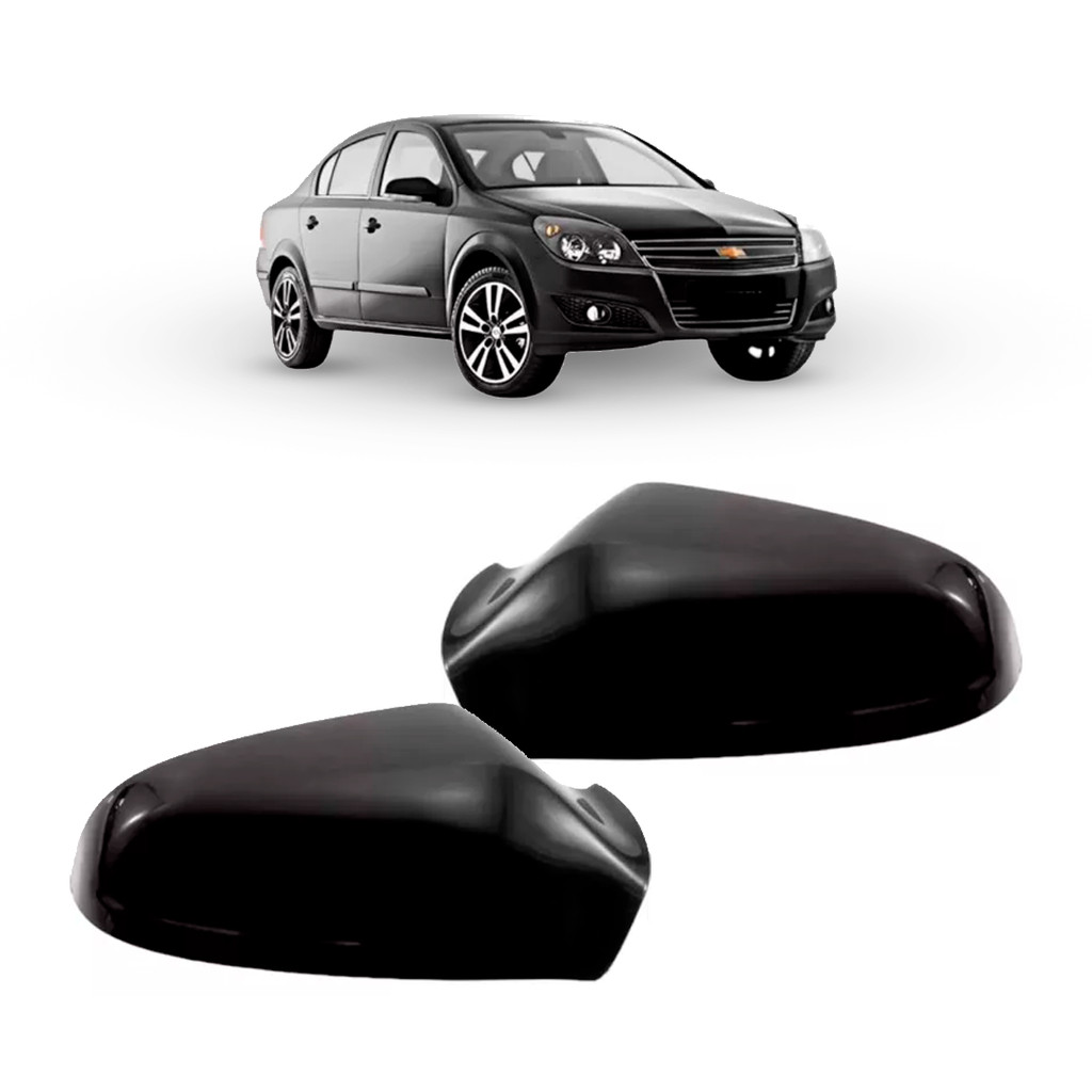 Par Capa Retrovisor Vectra 2006 2007 2008 A 2011 Black Piano