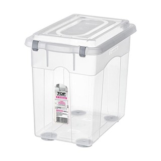 Caixa Organizadora Plástica Transparente 26,5L Sanremo em Oferta na Shopee