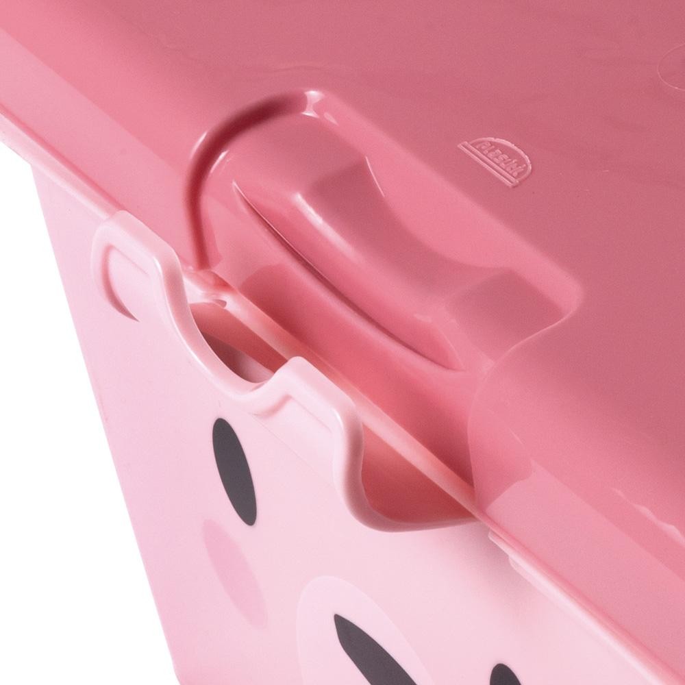 Detalhes do Maleta Organizadora Caixa Multiuso Bear Rosa Plasútil