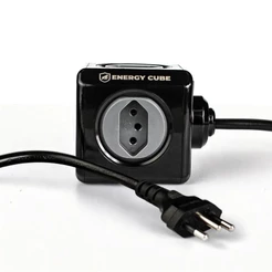 Gshield Adaptador Energy Cube Bivolt Filtro de Linha Multiplicador de Tomadas 10A, 5 Tomadas + Cabo 1,5m