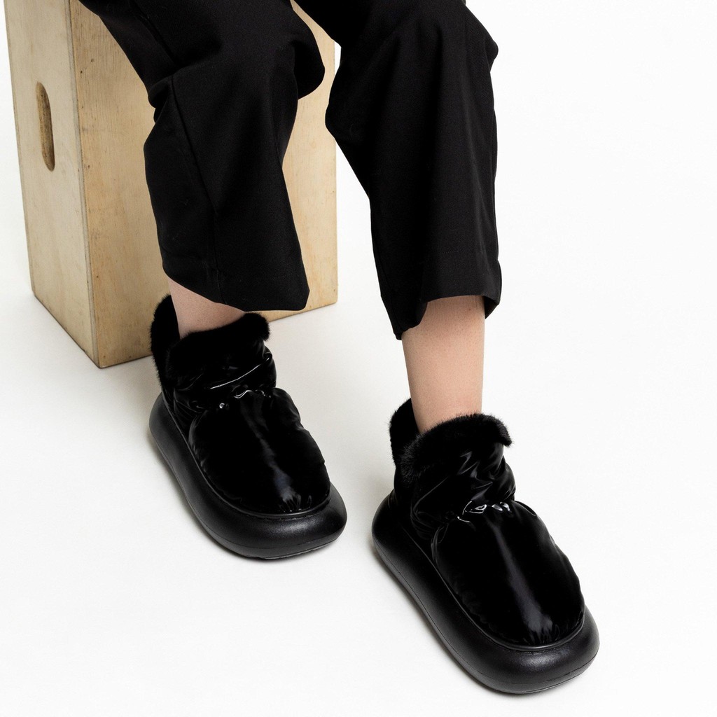 Pantufa Bota Feminina Flowfa Lucy Classic All Black - Women Shoes
