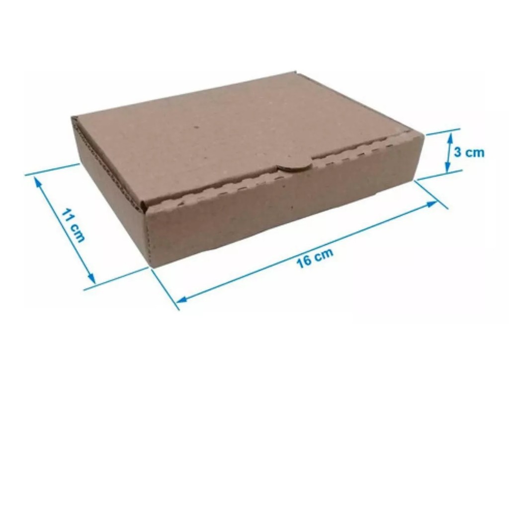 KIT COM 50 CAIXAS 16X11X3 CM - IDEAL PARA ITENS PEQUENOS, ENVIOS, ECOMMERCE, PORTA JOIAS, SMARTFONE