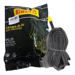 Câmara De Ar Para Bicicleta Aro 20 Pirelli Bico Grosso 33mm Camera Bike Infantil Mtb