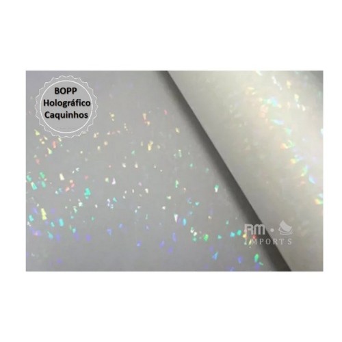 Bopp Holográfico Pedras Caquinhos Laminação a Quente 10 a 50 Metros x 22cm em Oferta na Shopee