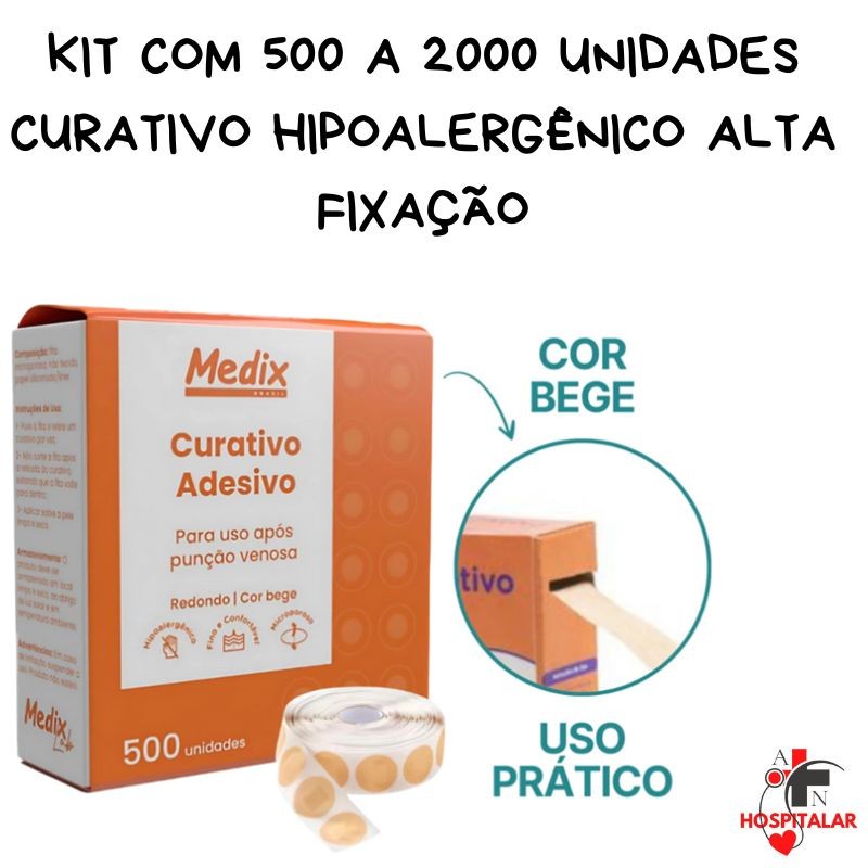 Curativo Hipoalergênico Alta Fixação Kit 500 a 2000 Unidades em Oferta na Shopee