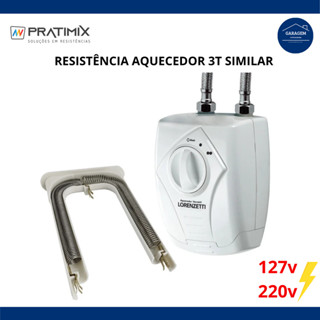 Resistencia Aquecedor Lorenzetti Versátil 127v 5500w / 220v 6400w - Pratimix Similar em Oferta na Shopee