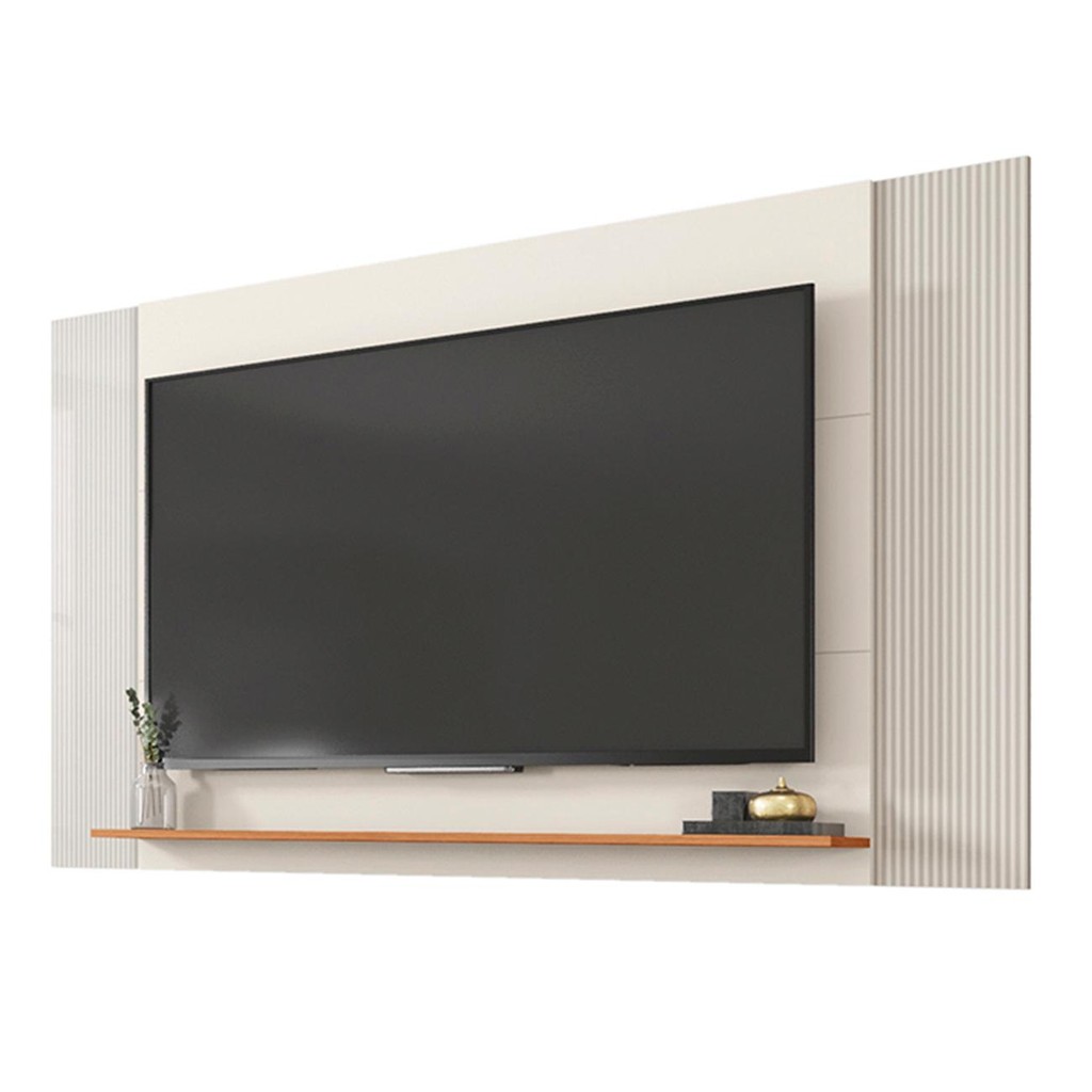 Painel TV 65 Pol Extensível 136cm até 180cm Lucca Off White C01 - Mpozenato em Oferta na Shopee