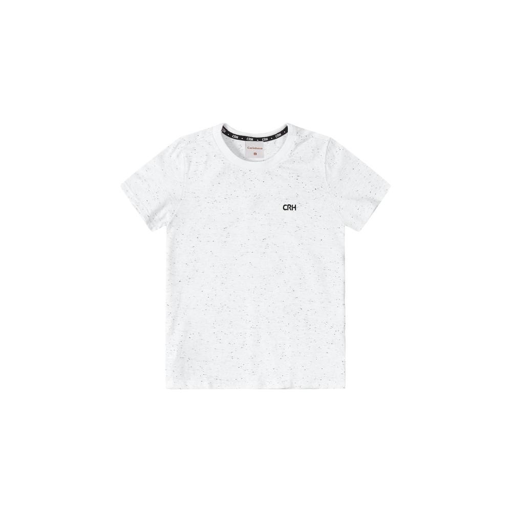 Camiseta Menino Decote Redondo Em Malha Botonê - Carinhoso em Oferta na Shopee