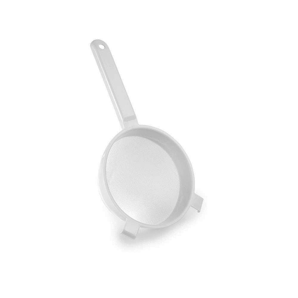 Peneira Plástica Coador com Cabo 16 cm Utensílio de Cozinha Confeitaria Casa Restaurante