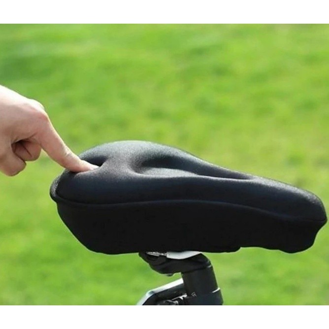 Capa para Banco Selim Bike em Gel Silicone Ajustável Banco Almofada Forro Para Ciclismo Bicicleta Super Confortável em Oferta na Shopee
