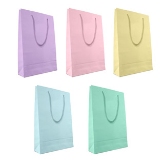 Kit c/ 10 Sacolas de Papel nas cores Candy ou Pastel tamanho Mini - 15x11x4cm em Oferta na Shopee