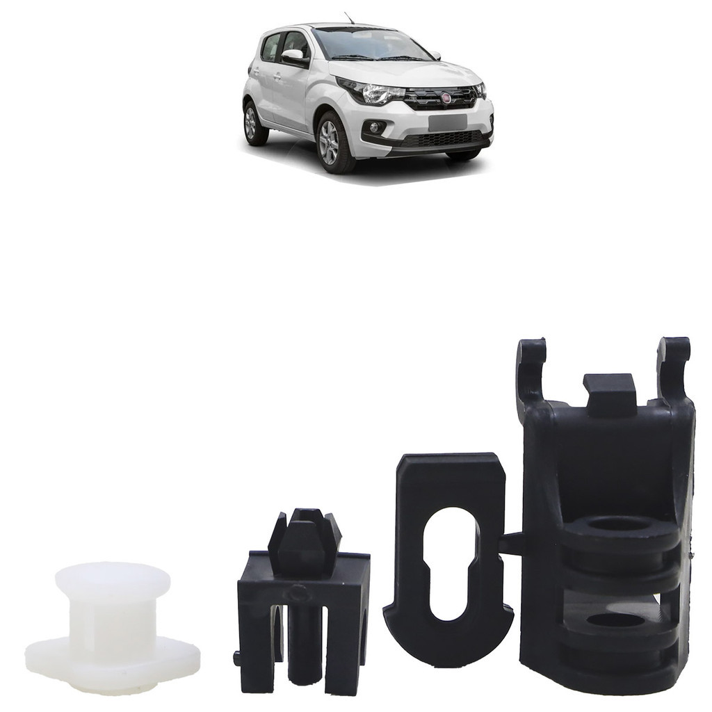 Kit Vareta Capô Mobi 2017 2018 2019 2020 2021 2022 3 Peças - Spare Parts and Accessories for Vehicles