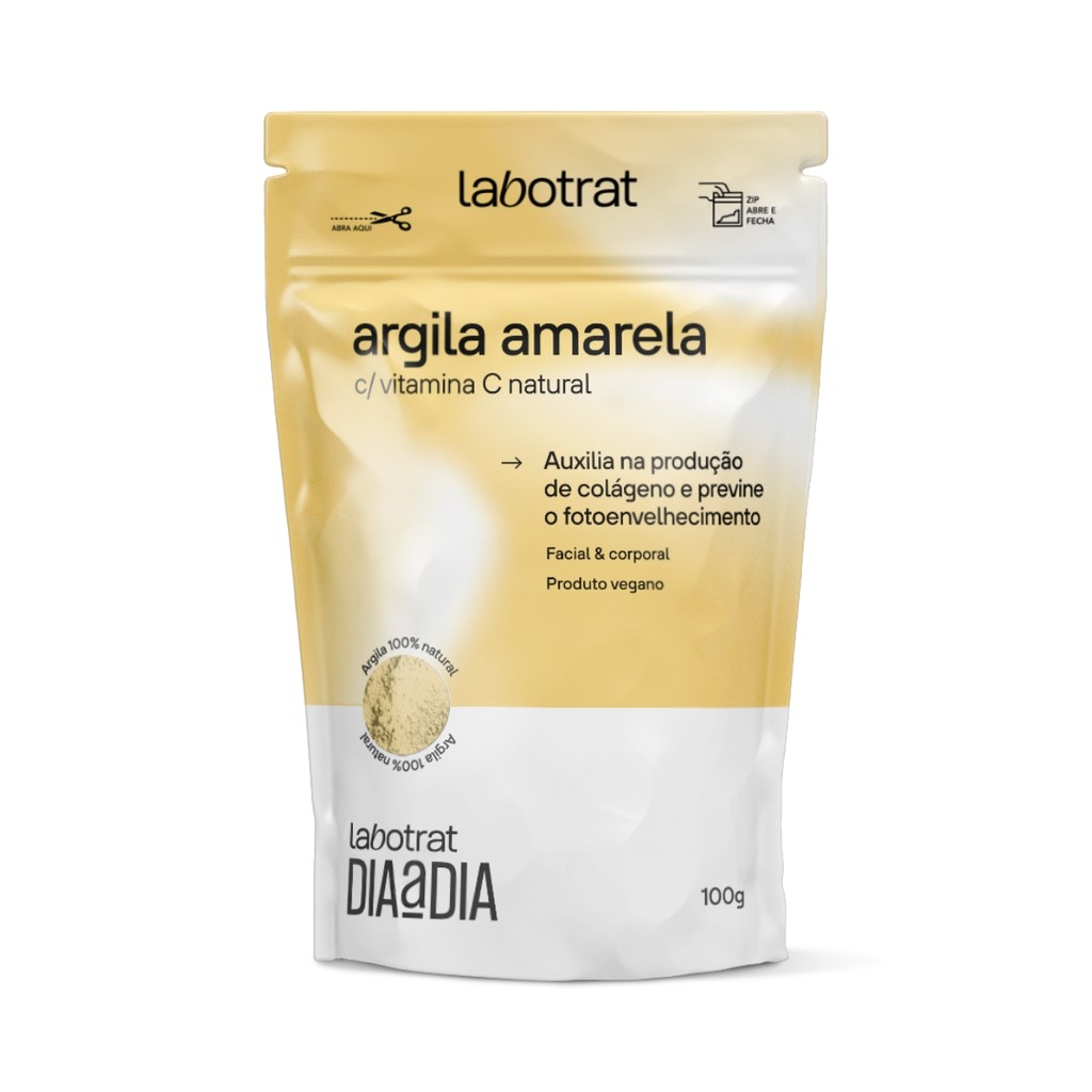 Argila Amarela Pó Vitamina C Facial Corporal Labotrat 100g - Beauty