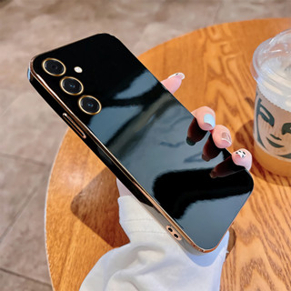 Para Samsung Galaxy S23 FE S24 Plus S24 Ultra 5G Casos Originais Macios Luxo Chapeamento Macio TPU Capa À Prova De Choqu em Oferta na Shopee