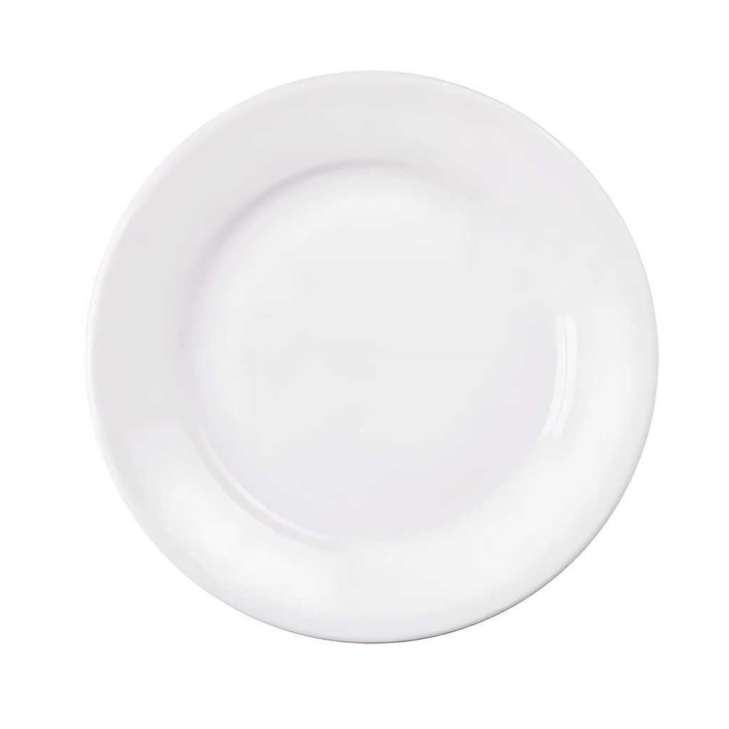 Prato Sobremesa Tramontina 18cm Porcelana Branco Restaurante Buffet Hotel Bar - Home & Living
