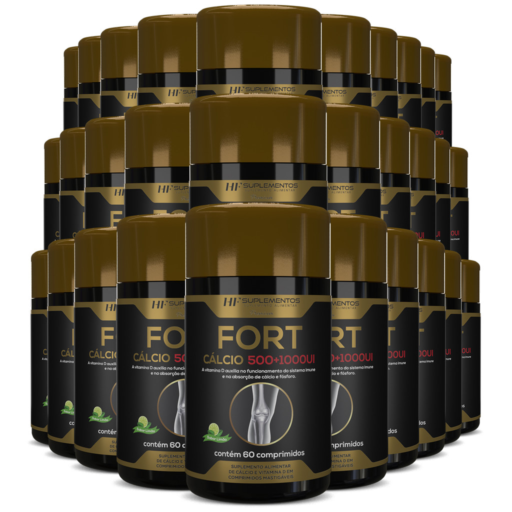 30X FORT CALCIO 500+1000UI HF SUPLEMENTS PREMIUM 60 COMPS