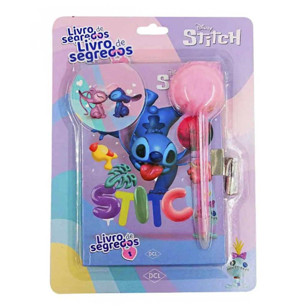 Livro De Segredos Diário Infantil - Stitch, Disney Capa Dura