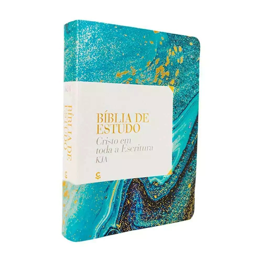 Bíblia de Estudo Cristo em Toda a Escritura | KJA | Azul - Books & Magazines