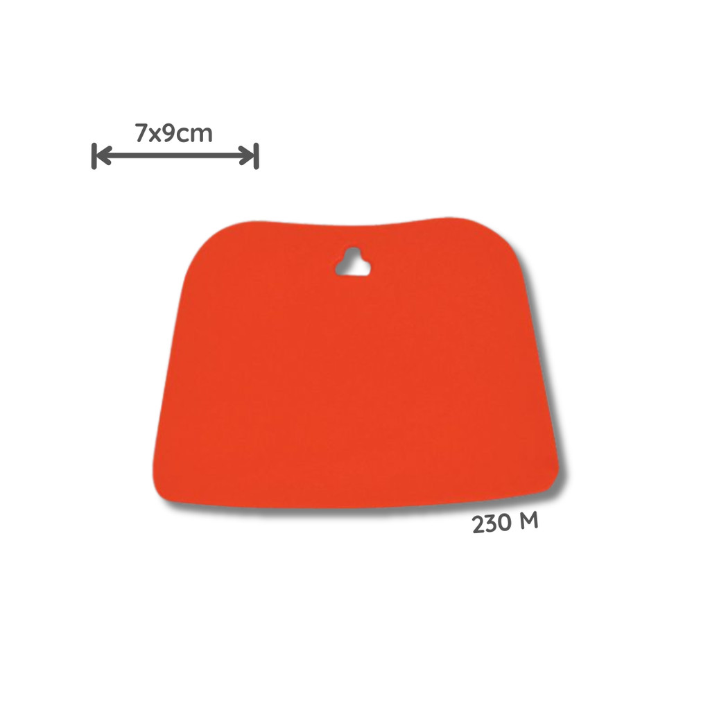 Espátula plástica para massa 7x9cm Roma