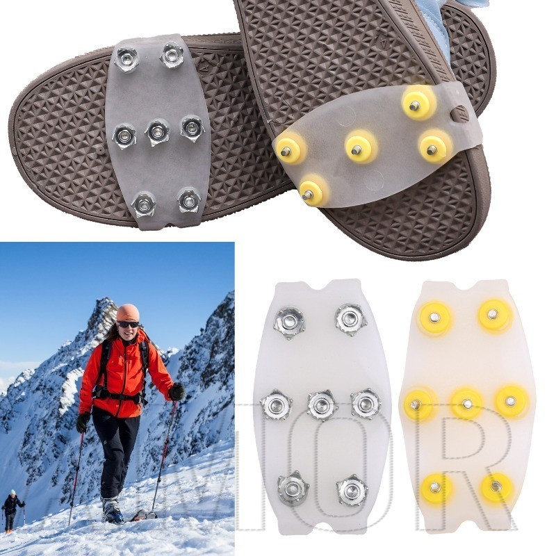 Presilhas Para Gelo De 5/7 Dentes-Caminhada Na Neve , Camping-Resistente Ao Desgaste , Universal-Capa Espessa Sapatos De