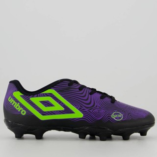 Chuteira Umbro Orbit Campo Juvenil Preta e Verde em Oferta na Shopee