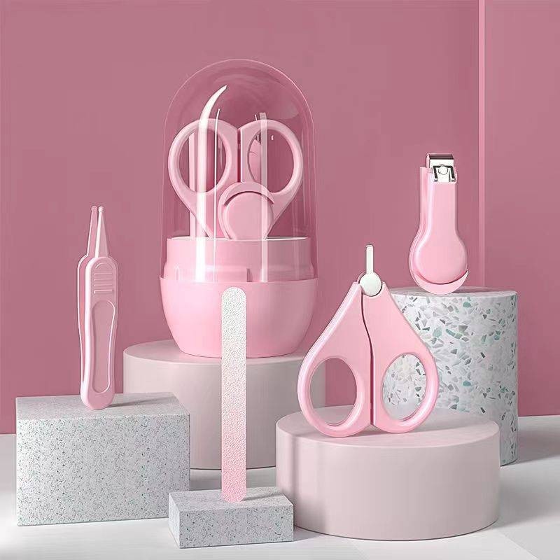 Kit Cuidados do Bebe - Manicure e Higiene Tesoura Cortador e Lixa Unha