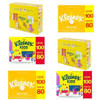 Kit 6 Caixas de Lenços Kleenex Box Leve 100 Pague 80 em Oferta na Shopee