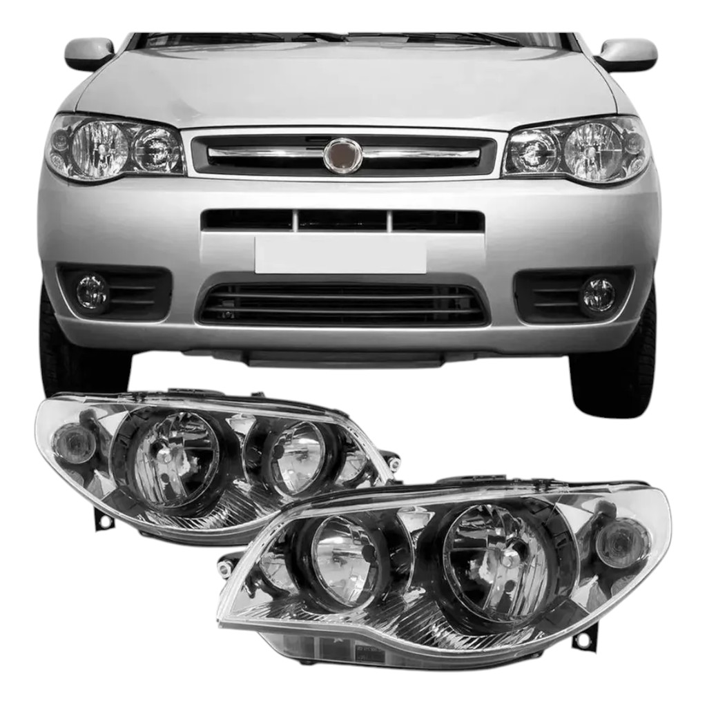 Farol Fiat Strada 04 05 06 07 2008 2009 2010 2011 Palio Siena em Oferta na Shopee