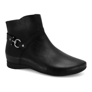 Bota Cano Curto Comfortflex Rasteira Fivela 2591303 em Oferta na Shopee