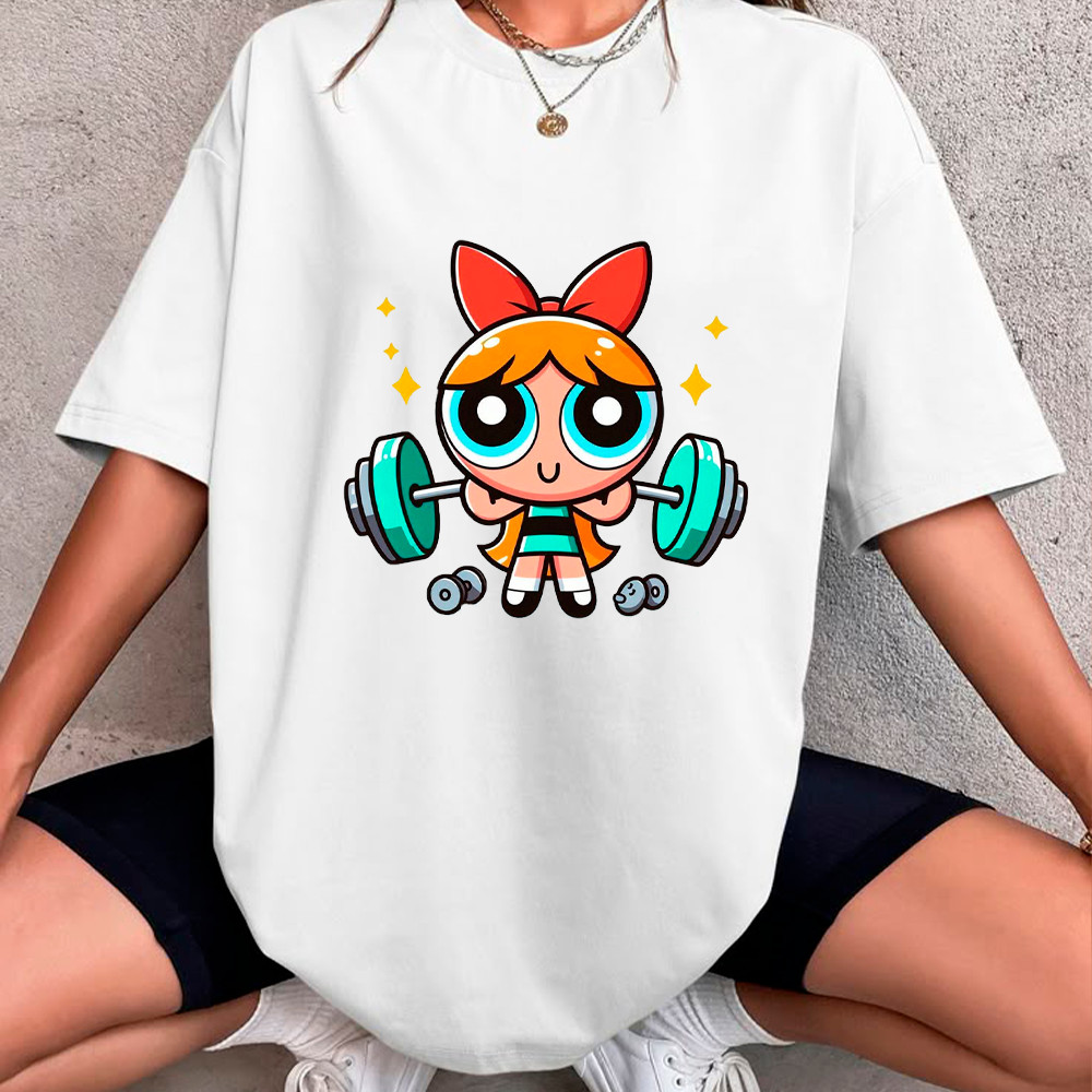 Camiseta T-Shirt Personalizada Gola Redonda Academia Meninas Superpoderosas Masculina/Feminina 100%