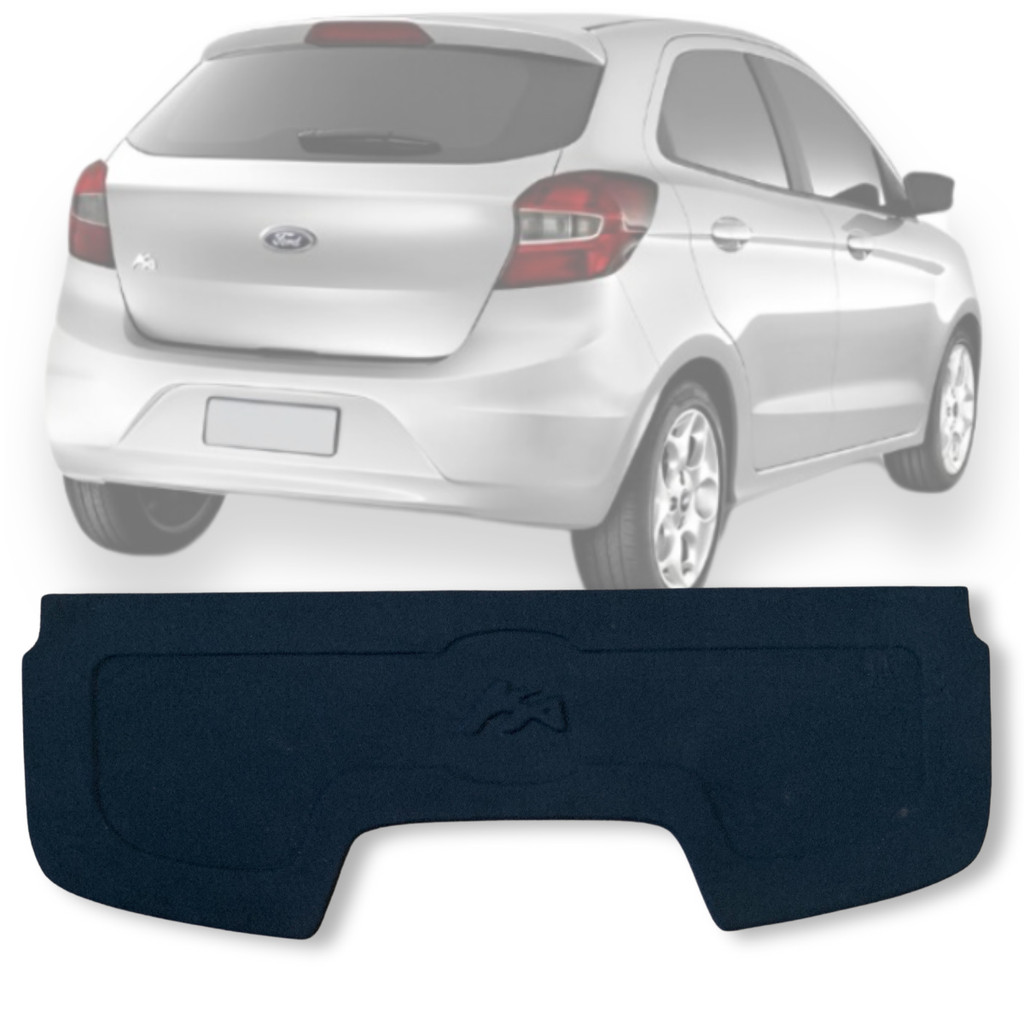 TAMPÃO BAGAGITO TAMPA TRASEIRA FORD KA G3 2014 2015 2016 2017 2018 2019 2020 2021 CARPETE GRAFITE