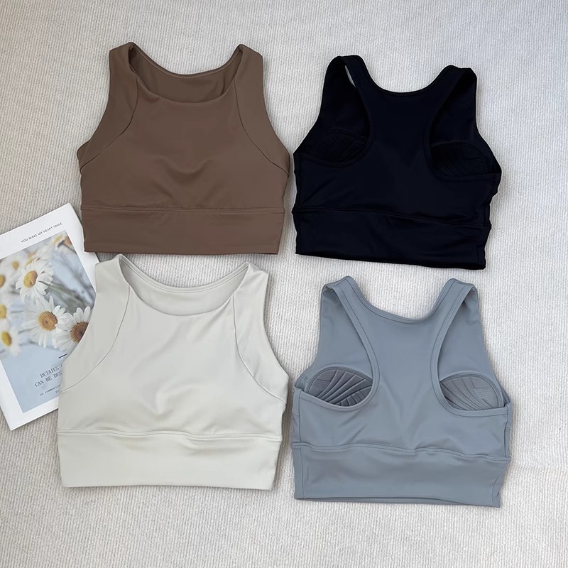 Sutiã Esportivo Feminino De Fitness Alto Impacto À Prova De Choque Push-up Almofada Colete Respirável Yoga Roupa Interio...